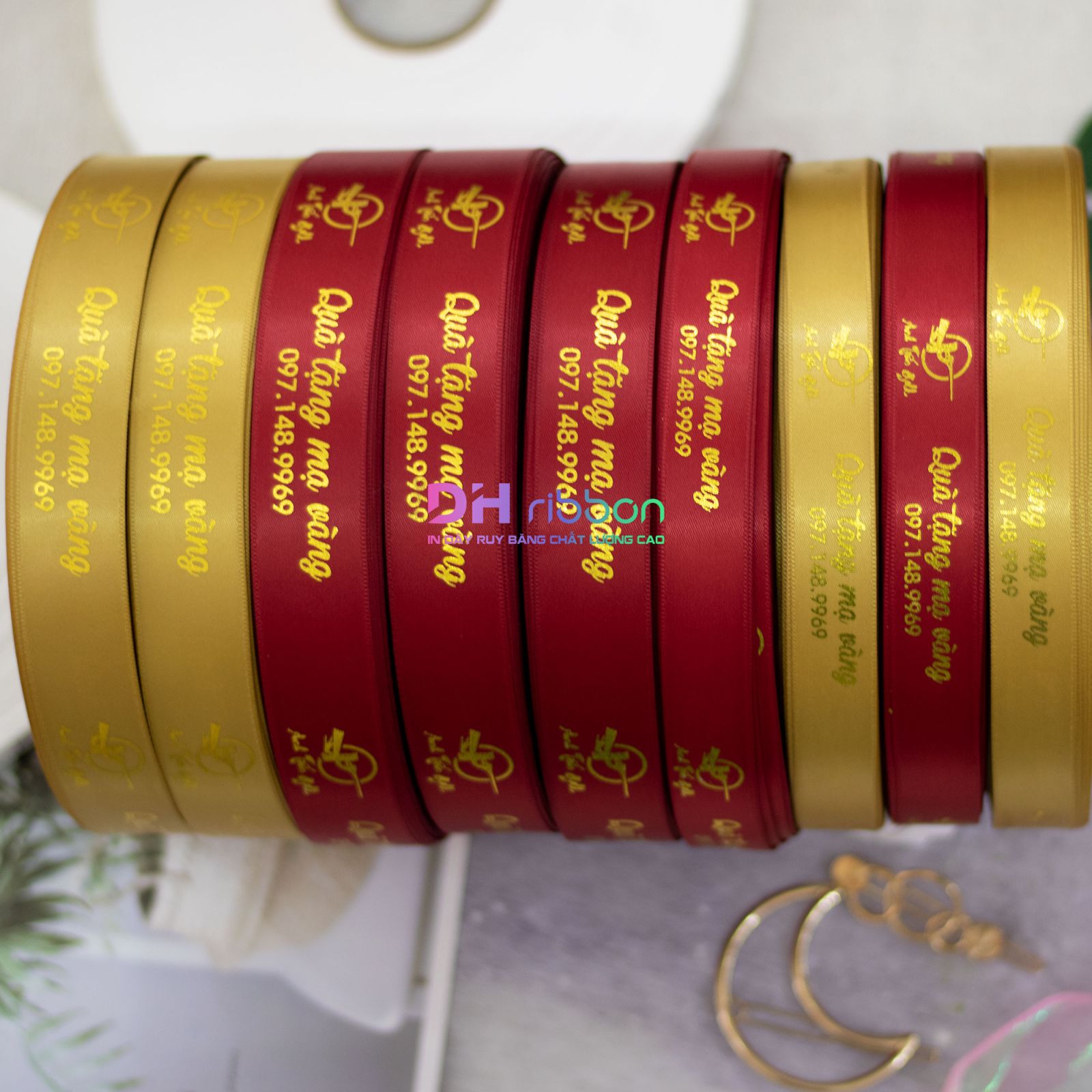 ruy băng gói quà in 2