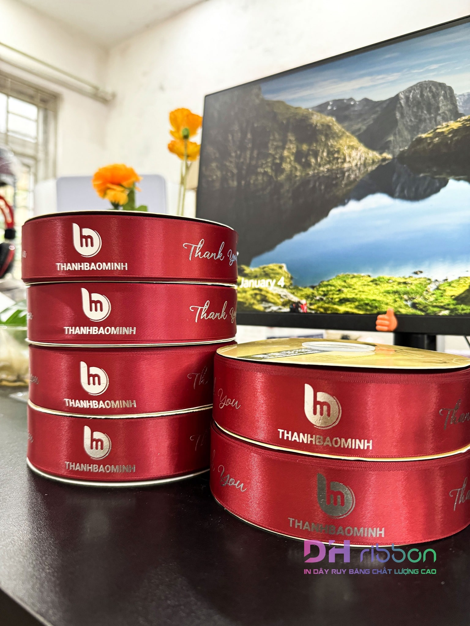ruy băng gói quà in 3