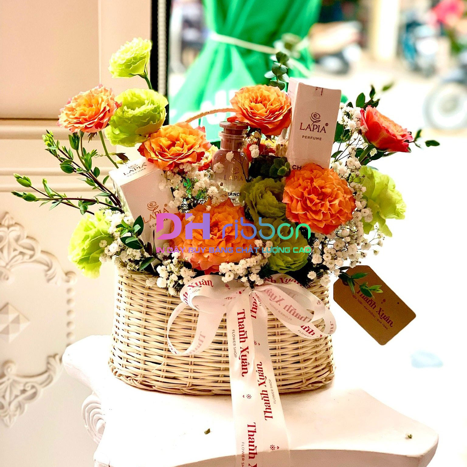 ruy băng gói hoa